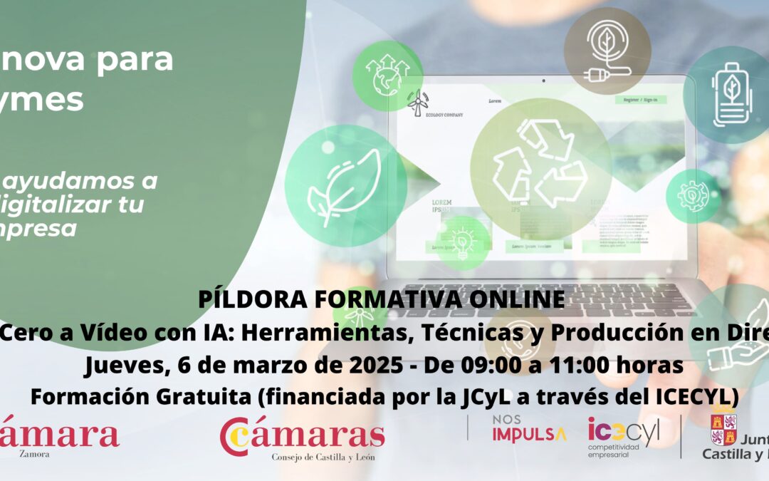 Píldora Formativa Online «De Cero a Vídeo con IA: Herramientas, Técnicas y Producción en Directo»