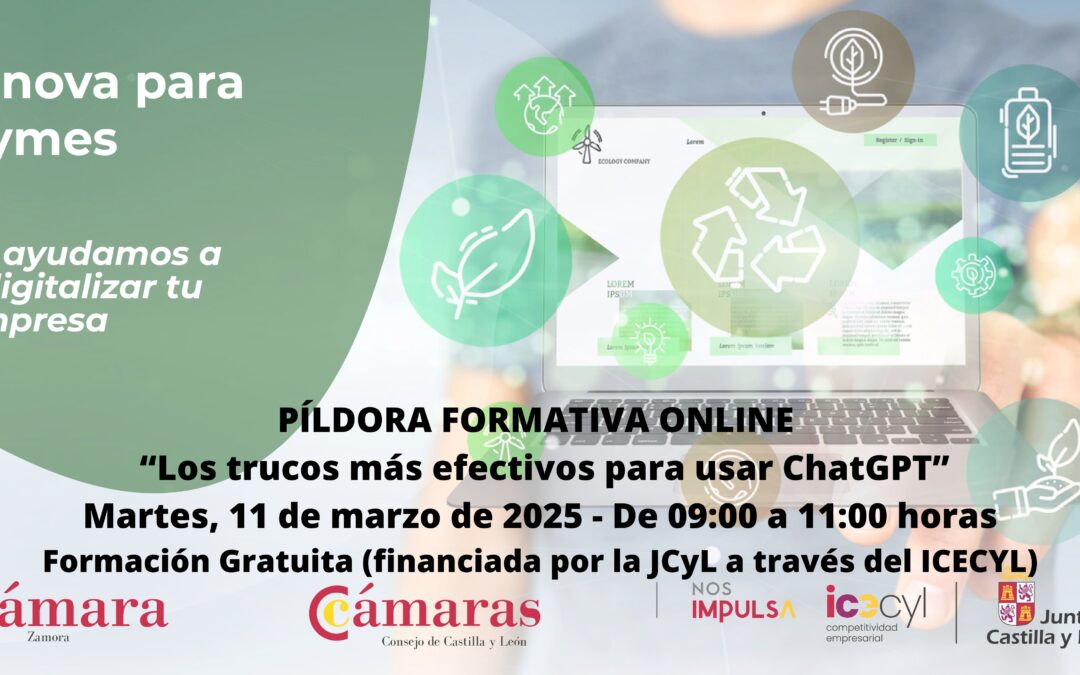 Píldora Formativa Online «Los trucos más efectivos para usar ChatGPT»