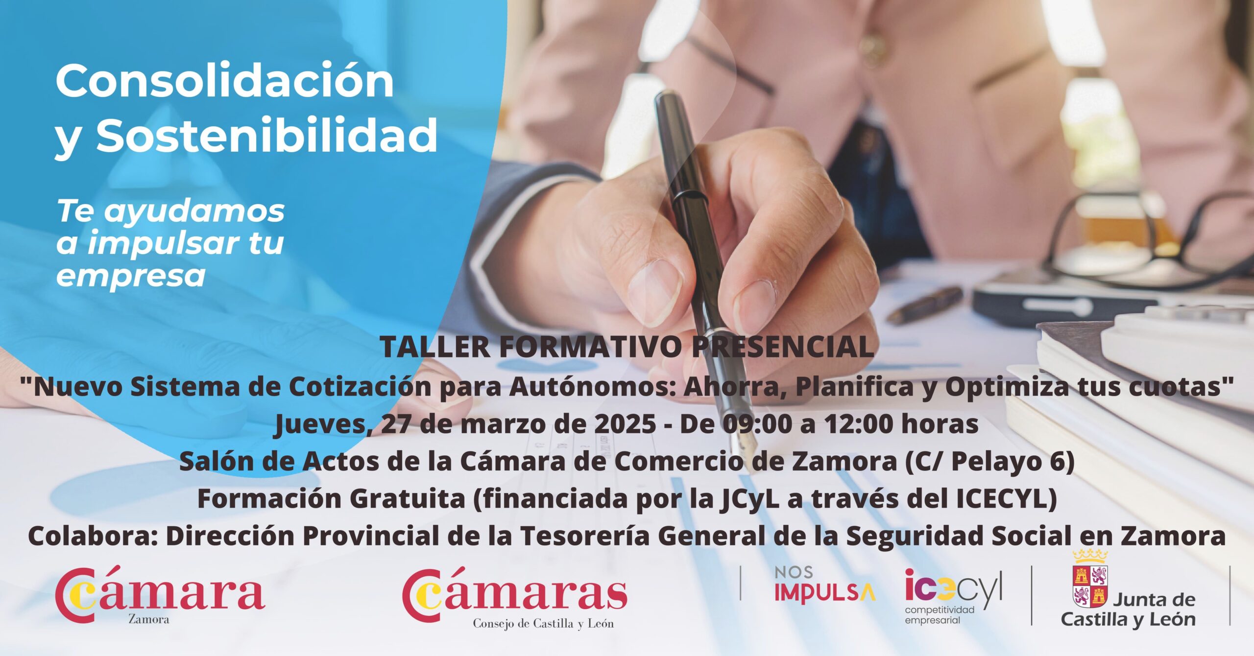 Taller Formativo Presencial “Nuevo Sistema de Cotización para Autónomos: Ahorra, Planifica y Optimiza tus cuotas”