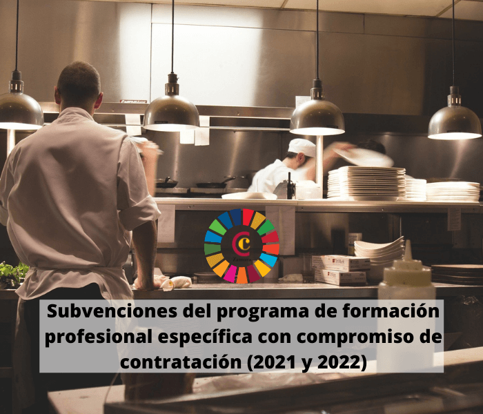 Subvenciones del programa de formación profesional específica con compromiso de contratación (2021 y 2022)