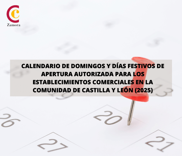 Horarios y días de apertura autorizada para los establecimientos comerciales en la Comunidad de Castilla y León (2025)